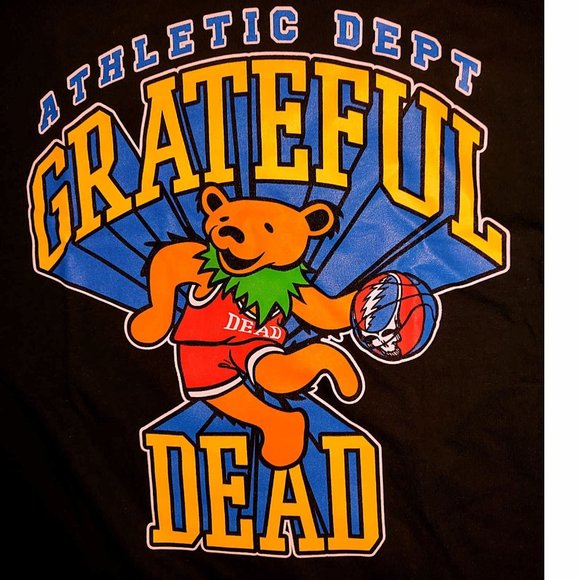 Grateful Dead Dancing Basketball Bear heavy cotton Official T-Shirt M NWT - Picture 2 of 2